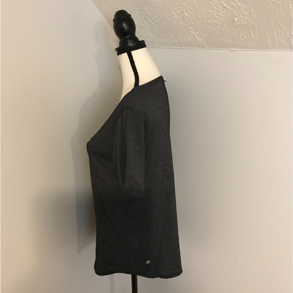 Lululemon Run Away Tee Heathered Black - 10 - Size is Missing - Picture 2 of 6